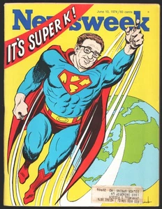 Newsweek 6/10/1974-Henry Kissinger como Superman-política-cultura-películas-religión - Imagen 1 de 2