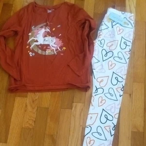 Neu mit Etikett Mädchen XL Leggings mit Langarm Grafik T-Shirt - Bild 1 von 3