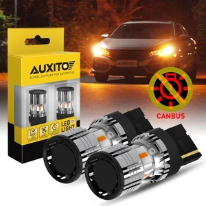 2X AUXITO 7440 7443 LED ÁMBAR INTERMITENTE INDICADOR DELANTERO TRASERO BOMBILLA AMARILLA 8SMD - Imagen 1 de 13