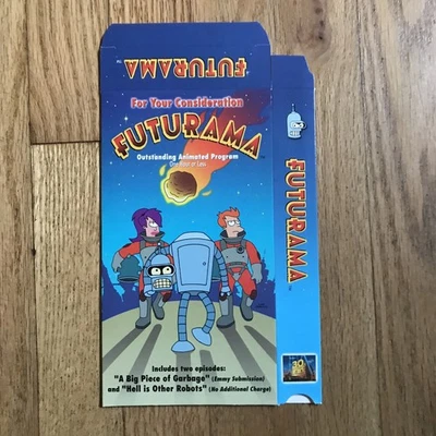 FUTURAMA SEASON 1 VHS SLEEVE FOX TV SHOW BIG PIECE OF GARBAGE HELL OTHER ROBOTS - Image 1 of 4