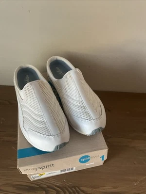 Easy Spirit путешествий время белый вязаный Mule кроссовки размер 7,5 М-w/коробка носили один раз - Изображение 1 из 4
