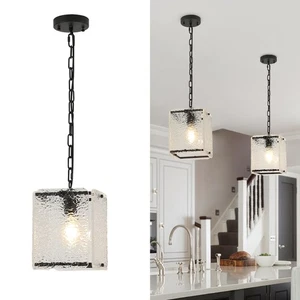 Crystal Black Pendant Lights Kitchen Island, Modern Pendant Light Fixtures, W... - Picture 1 of 7