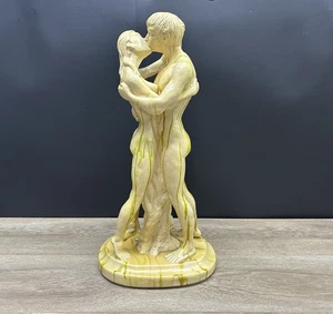 Vintage 1985 Lindwall A. Santini The Kiss Inspired Couple Kissing Art Sculpture - Picture 1 of 22