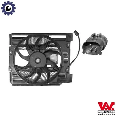 FAN ENGINE COOLING 0639752 FOR BMW M47D20 2.0L 4cyl 5 E39 M57D25 M51D25 M54B25 - Image 1 of 4