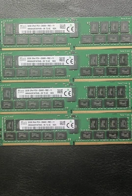 4x32GB SKhynix DDR4 ECC PC4-2666V HMA84GR7AFR4N = 128GB - Image 1 of 2