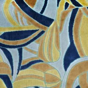 BRUBECK - TELA DE TAPICERÍA DE TERCIOPELO CORTE ABSTRACTO MULTIUSOS POR YARDA - Imagen 1 de 9