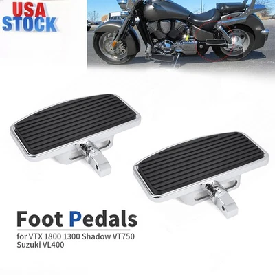 Front Rear Footboard Floorboards For Honda VTX 1800 1300 Shadow ACE VT750 VT400 — 第 1/4 张图片