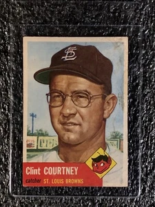 1953 Topps Baseball #127 Clint Courtney VG - Picture 1 of 2
