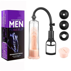 Penis Vacuum Pump, Manual Male Dick Enlarger Enlargement Erectile Extend Pump - Picture 1 of 9