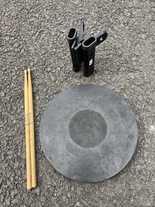 Free P&P. Drum Practice Pad. Drum Sticks and Drum Stick Holder. - Picture 1 of 13