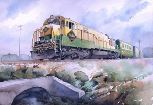 Lesen RR RDG Bienenlinie U30C #6300, Hamburg, Penna. James Mann Zug Notizkarten - Bild 1 von 2
