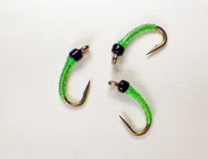Tormenta del Desierto Ninfa Midge Caddis Verde - Lote Premium de Moscas de Pesca con Mosca de Trucha - Imagen 1 de 24