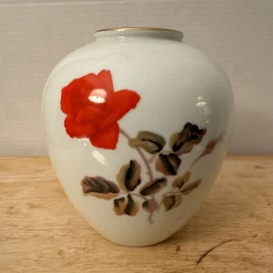 Vintage Japanese NORITAKE Vase Flower Rose JAPAN (J-3) - Picture 1 of 11