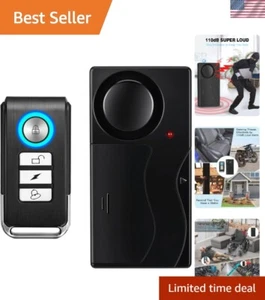 Wireless Vibration Alarm with Remote Control Anti-Theft Alarm Bike/Motorcycle... - Picture 1 of 8