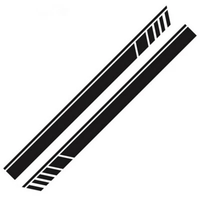 2Pcs Car Body Side Sticker Decal Stripe Graphics Exterior Trim For Off-road SUV - Image 1 of 4