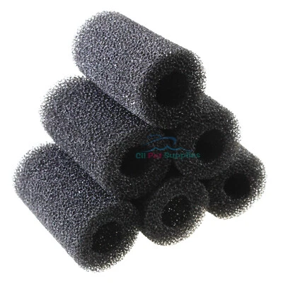 AQUANEAT 6-Pack Pre-Filter Sponge for Aquarium Fish Tank Filter Replacement Foam Cover