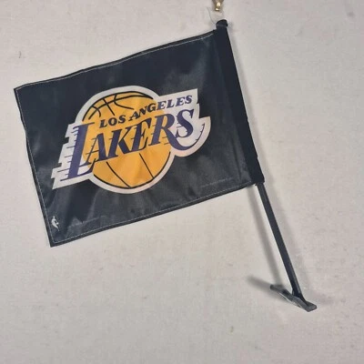 Rico Industries NBA Los Angeles Lakers Car Flag with Black Pole - (Lot Of 12) - Image 1 of 4