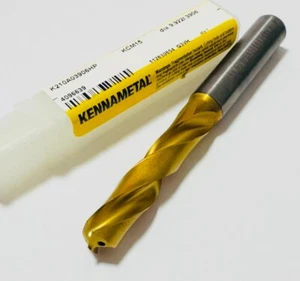 KENNAMETAL Carbide Drill 3xD Internal Coolant Straight Shank Ф9,922 0.3906 inch. - Imagen 1 de 3