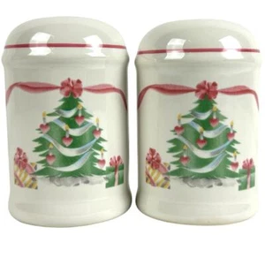 Sango Home for Christmas 1992 Indonesia #4829 Salt and Pepper Set-Excellent! - Picture 1 of 6