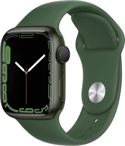 Apple Watch Series 7 41mm GPS + Cellular, Green Case, Green Sport Band, Grade B- - Zdjęcie 1 z 5