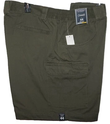 Roundtree Yorke Cargo Shorts Green BIG 44 Classic Fit Flat Front Expandable NWT - Image 1 of 2