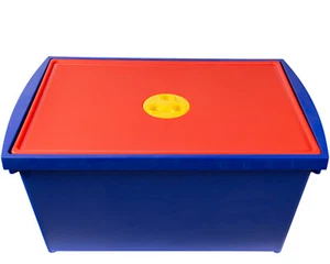 Aufbewahrungsbox mit Deckel Kinder Spielzeugkiste Funny Stapelbox System Box M - Bild 1 von 3