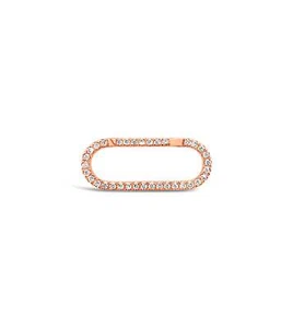 Olive & Chain 14k Diamond Oval Connector Clasp - Picture 1 of 19