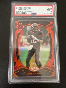 Espejo naranja #86 2021 certificado Tom Brady Buccaneers 142/149 PSA 9 como nuevo - Imagen 1 de 4