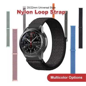 For Samsung Galaxy Watch Gear S3 Garmin Replacement Nylon Sport Wrist Band Strap - Picture 1 of 20