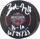 Signed Zach Hyman Oilers Puck