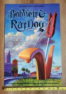Póster de concierto de Bob Weir y Ratdog The Fillmore 2007 San Francisco - Imagen 1 de 4