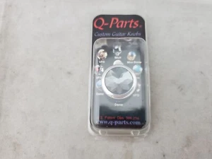 Q-Parts Guitar Knobs, Dome Chrome Black Crystal, Ships Free - Picture 1 of 10
