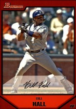 2007 Bowman Baseball #93 Bill Hall Milwaukee Brewers