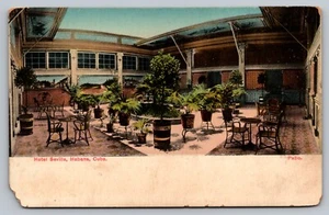 Postcard Hotel Sevilla Courtyard Patio Habana Cuba Unposted Missing Corner - Picture 1 of 2