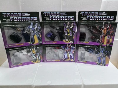 TRANSFORM G1 Reissue Starscream/Skywarp/Thundercracker/Ramjet/Thrust/Dirge New - Image 1 of 4
