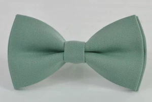 Sage Green Cotton Bow tie for Men Adult / Teenge / Boy Kids / Baby Toddler - Picture 1 of 4