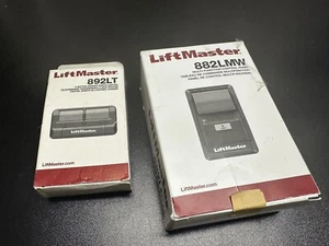 892 LT LiftMaster Remote Control+ 882LMW GARAGE/GATE Opener Transmitter Open Box - Picture 1 of 7