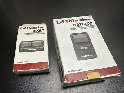 892 LT LiftMaster Remote Control+ 882LMW GARAGE/GATE Opener Transmitter Open Box - Image 1 of 4