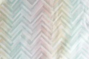 Multicolor chevron zig zag upholstery fabric remnant two yards - Picture 1 of 4