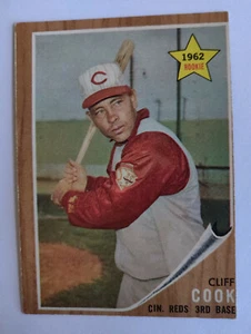 Cliff Cook 1962 Topps #41 RC EX+ - NRMT - Picture 1 of 10