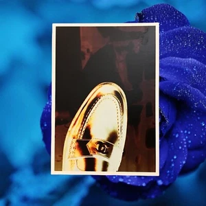 Vintage Chanel "Gold Tone Men Shoes Theme" Postcard - Picture 1 of 3