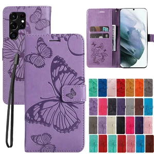 For Samsung S24 Ultra S23+ Shockproof Wallet Flip Folio Leather Stand Card Case - Picture 1 of 60