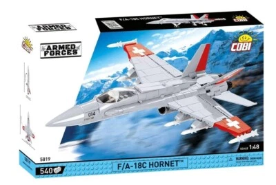 COBI 5819 1/48 Swiss Armed Forces F/A-18C Hornet 540pcs - Image 1 of 2