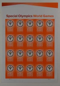US SCOTT 4986 PANE OF 20 SPECIAL OLYMPICS WORLD GAMES STAMPS FOREVER MNH - Picture 1 of 1