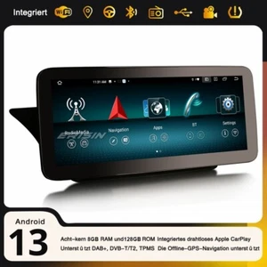 12,3" Navi 128GB Android 13 CarPlay Autoradio Mercedes E-Klasse A/C207 2009-2012 - Bild 1 von 24