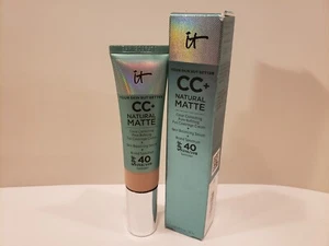 It Cosmetics - CC+ Crema Natural Mate Cobertura Completa FPS 40 - Luz Justa - Nuevo en Caja - 3/26 - Imagen 1 de 1