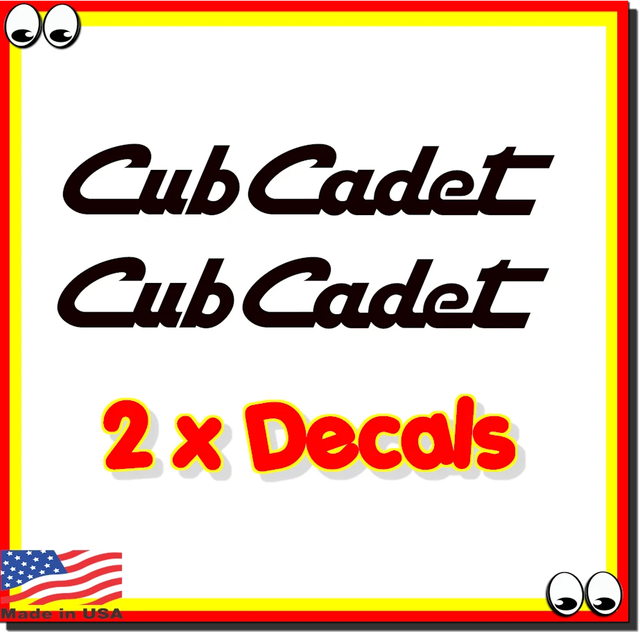 Cub Cadet Decal Sticker Logo X2 Lawnmower - Image 1 of 1