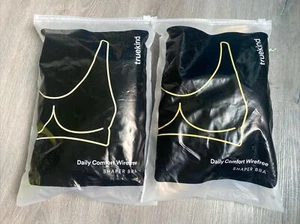 Zwei (2) Truekind® Daily Comfort Bügel Shaper BH 3XL Schwarz & Nude NEU 10022 - Bild 1 von 2