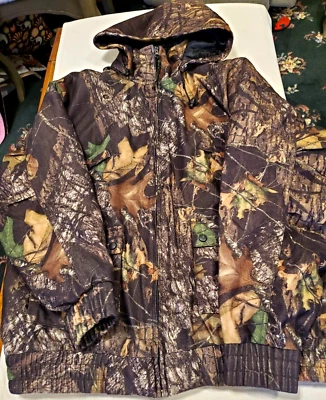 Men's Full Zip Hooded Fleece Jacket Trail Crest® Highland Timber Camouflage XL - Image 1 of 3