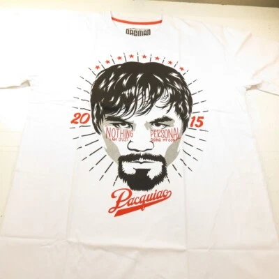 NEW MANNY PACQUIAO PACMAN NOTHING PERSONAL BOXING FIGHT FIGHTER TEE T SHIRT XXL  - Image 1 of 4